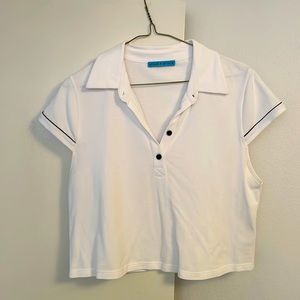 Alice and Olivia cropped polo shirt